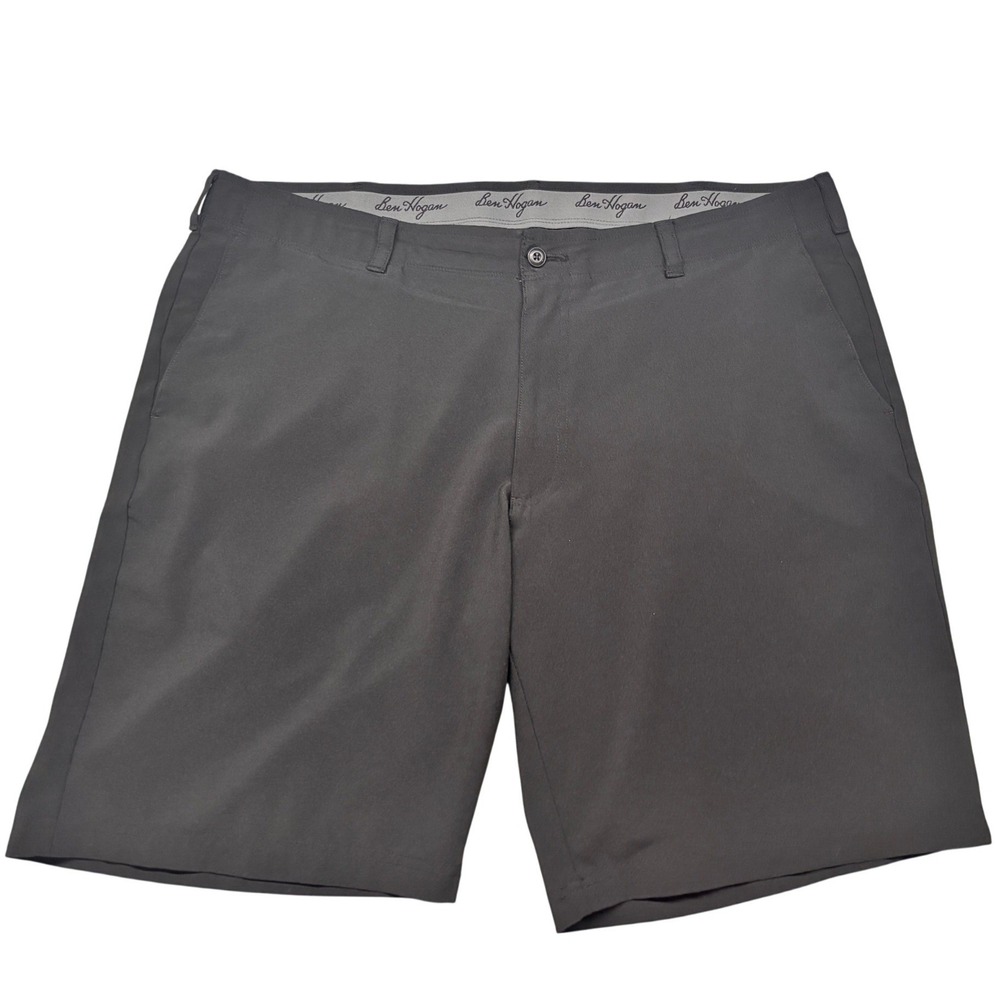 Ben Hogan‎ Golf Shorts Men 40 Black Performance Stretch Flat Front Activewear